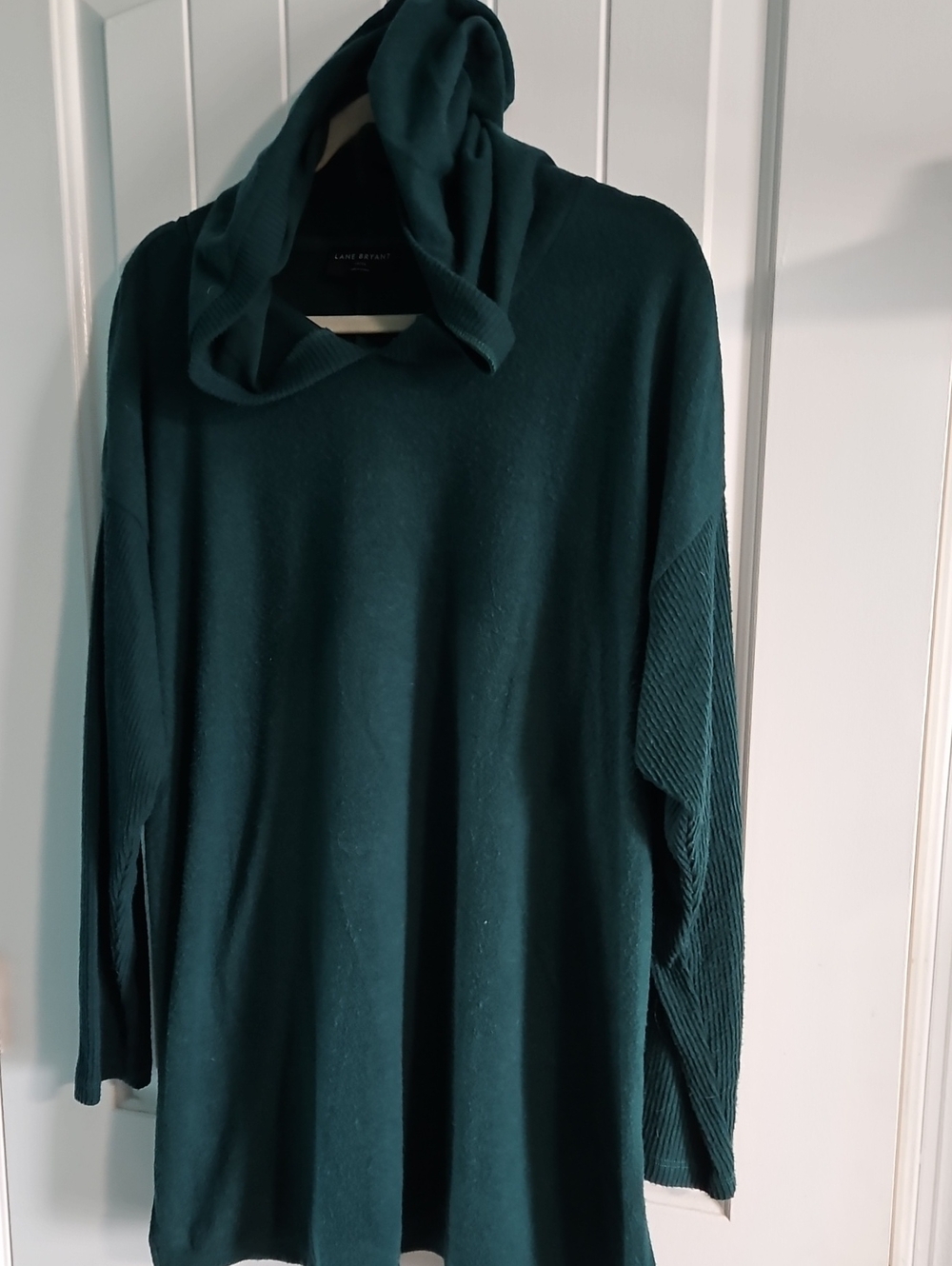 Lane Bryant Teal Cowl Neck Sweater